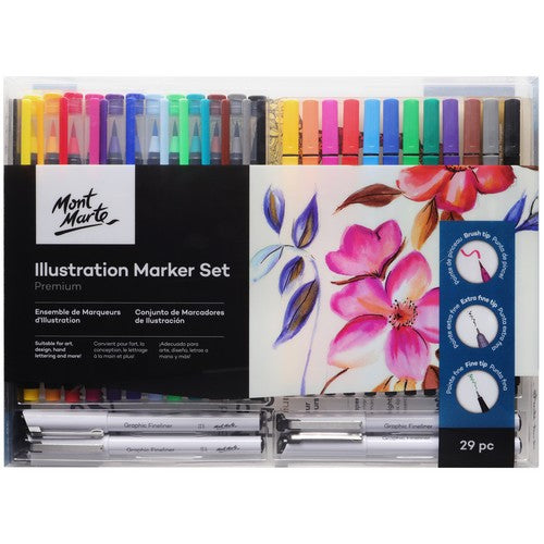 Mont Marte Illustration Marker Set Premium - Dollars and Sense