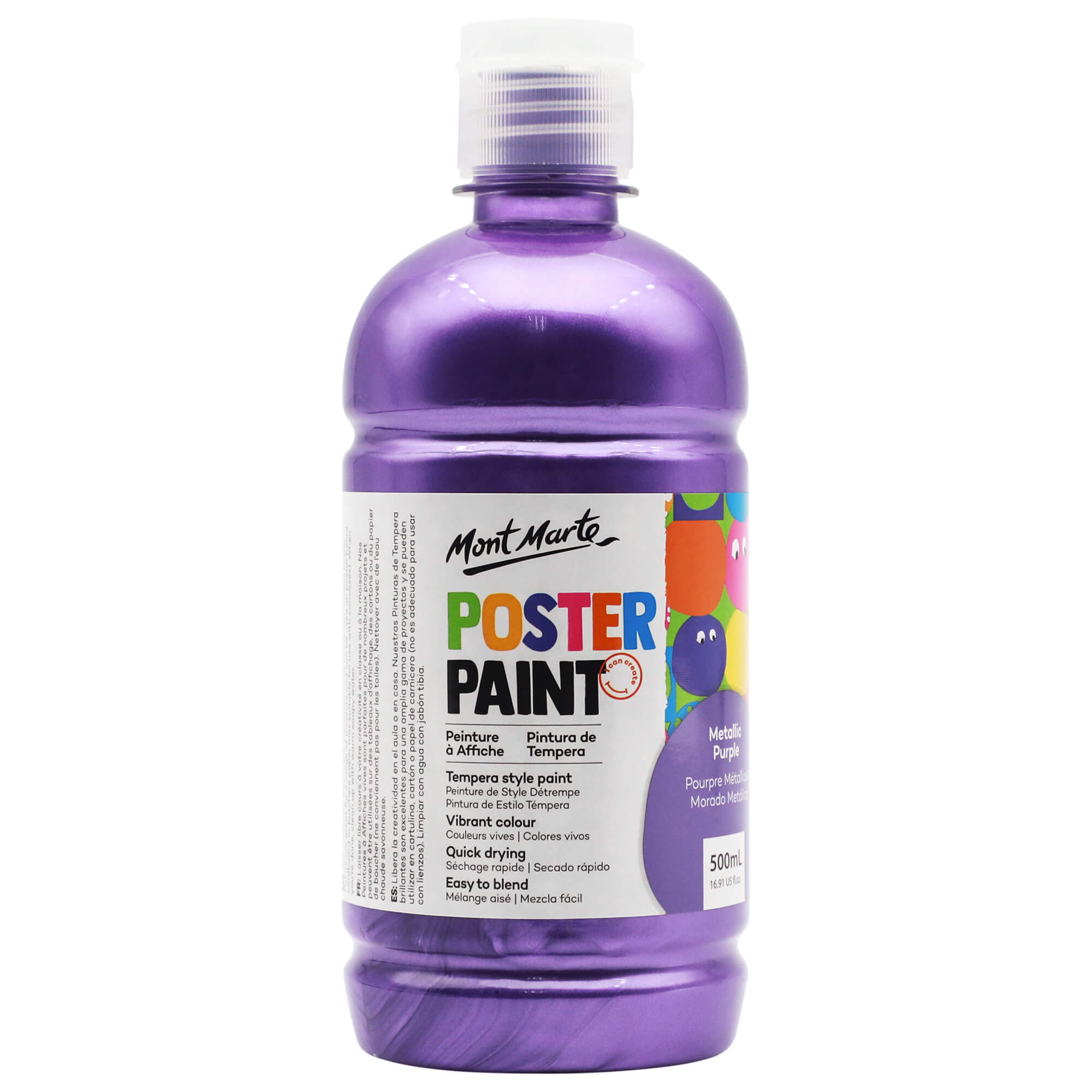 Mont Marte Poster Paint Metallic Purple - Dollars and Sense