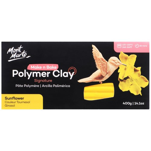 Mont Marte Signature Make n Bake Polymer Clay - Sunflower 400g 1 Piece Default Title