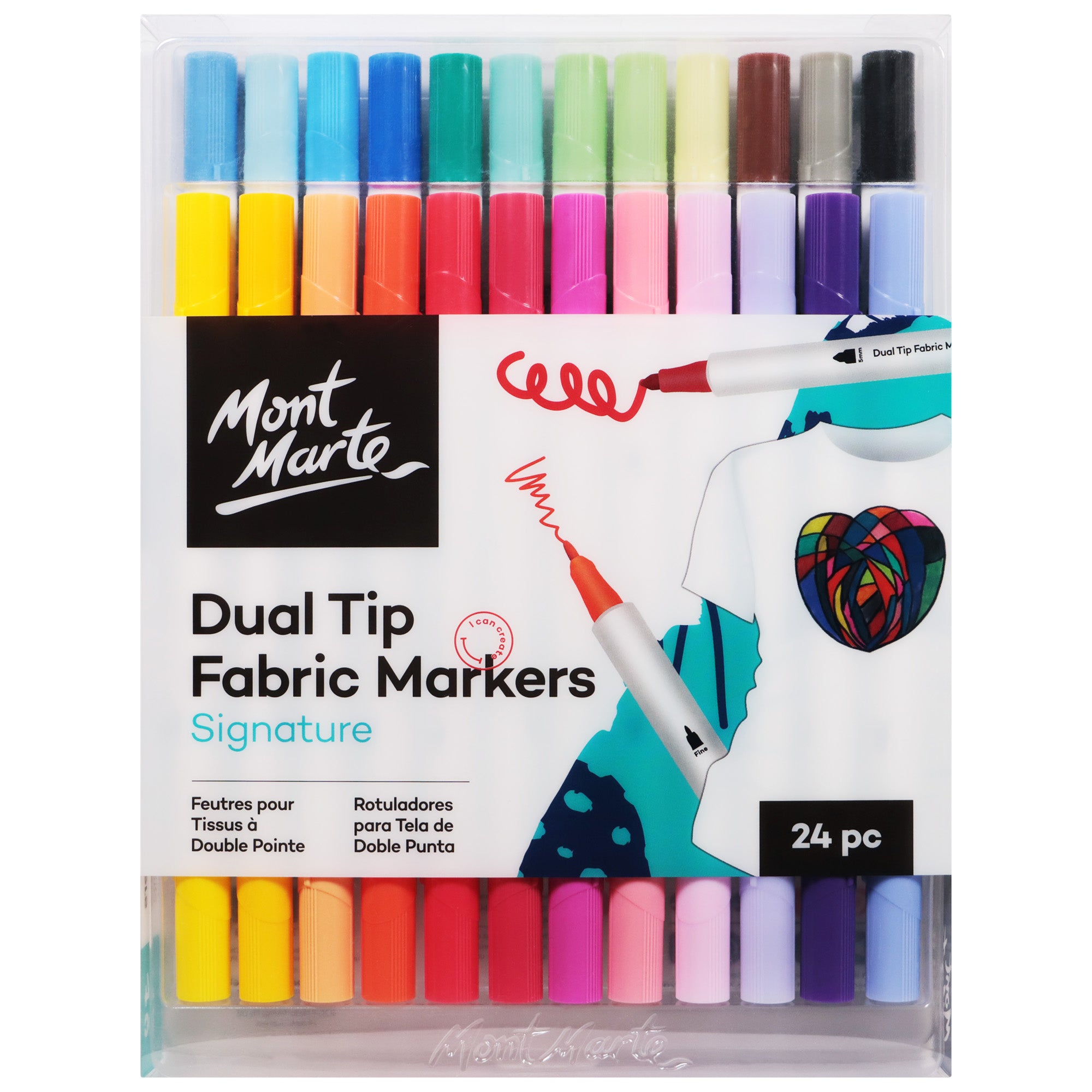 Mont Marte Dual Tip Fabric Markers - Dollars and Sense