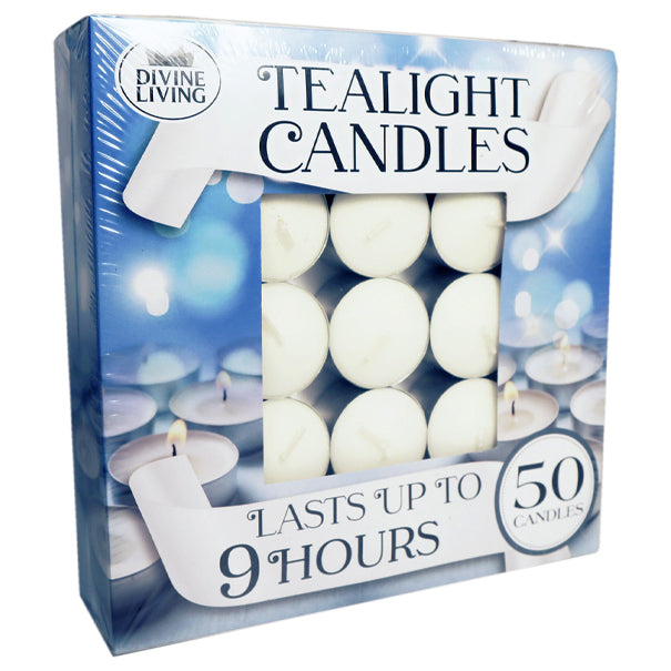 Tealight Candles 9Hrs 50Pk - Dollars and Sense