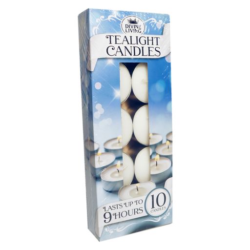 Tealight Candles 9Hrs 10Pk - Dollars and Sense