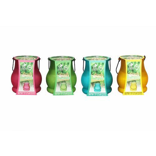 Citronella Candle Hurricane Assorted Colours - Dollars and Sense