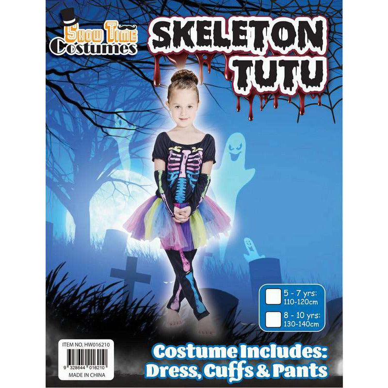 Halloween Costume kids Tutu Skeleton
