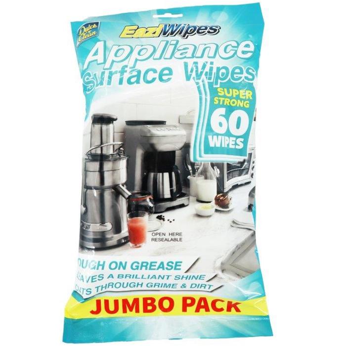 Appliance Surface Wipes - 60 Pack 1 Piece - Dollars and Sense