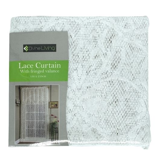 Alt=Lace Curtain Polyester 1 Panel 150x210cm
