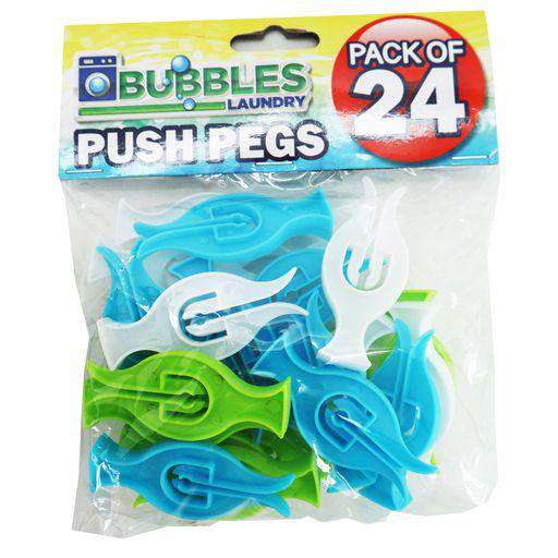 Push Plastic Pegs 24Pk - Dollars and Sense