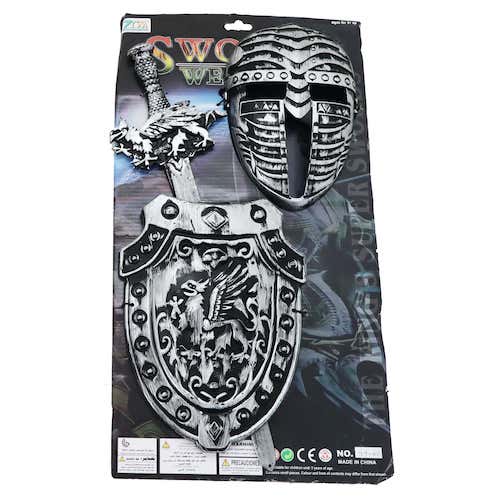 Knight Shield Sword and Mask Set