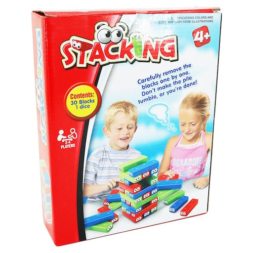 Family Board Stacking Blocks Game Age 4 Plus