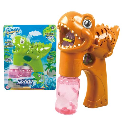 Bubble Shooter Dino Toy Includes 2 Bubble Solutions - Dollars and Sense