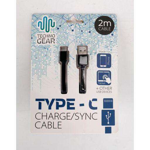 Charge Sync C Type Cable 2Mtr - Dollars and Sense