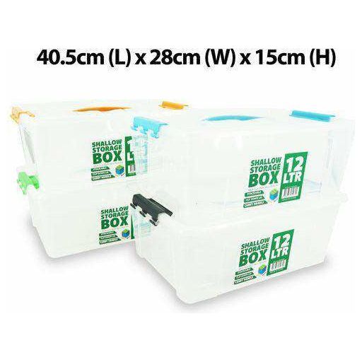Shallow Storer 12L Colour Handles - Dollars and Sense