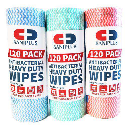 Roll Antibacterial Wipes 30x33cm 120pcs - Dollars and Sense