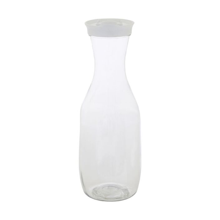 Glass Milk Bottle With Plastic Cover Lid H27cm - Dollars and Sense