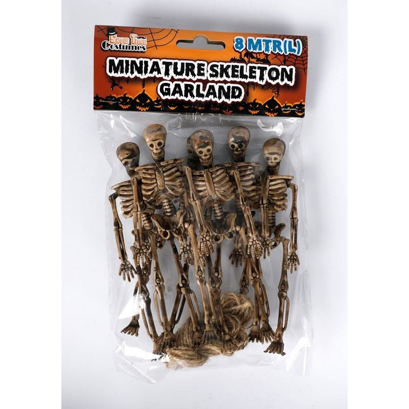 Halloween Mini Skeletons Garland 8mtr| Dollars and Sense