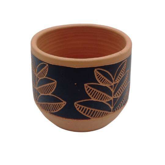 Terracotta Pot 14x11cm Assorted Designs - Dollars and Sense