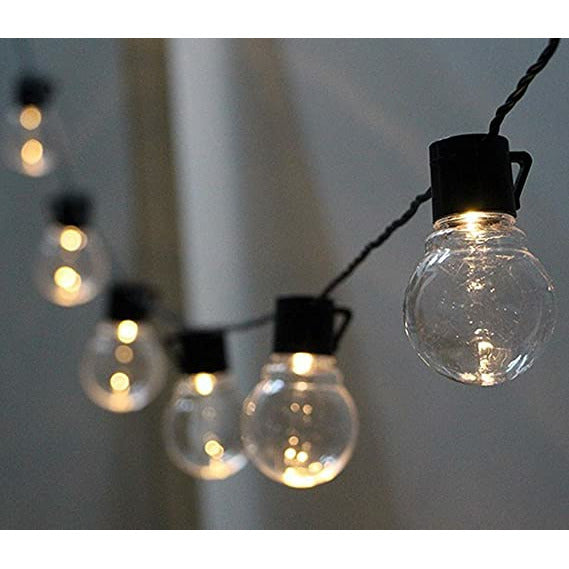 Ten LED Clear Bulb Solar String Light - Dollars and Sense