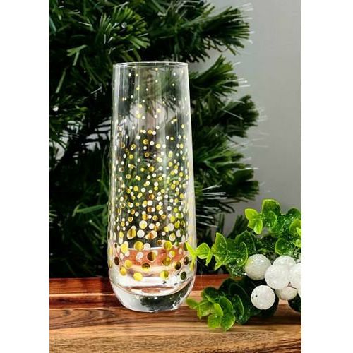 Stemless Flute Gold Foil Decal - Dollars and Sense