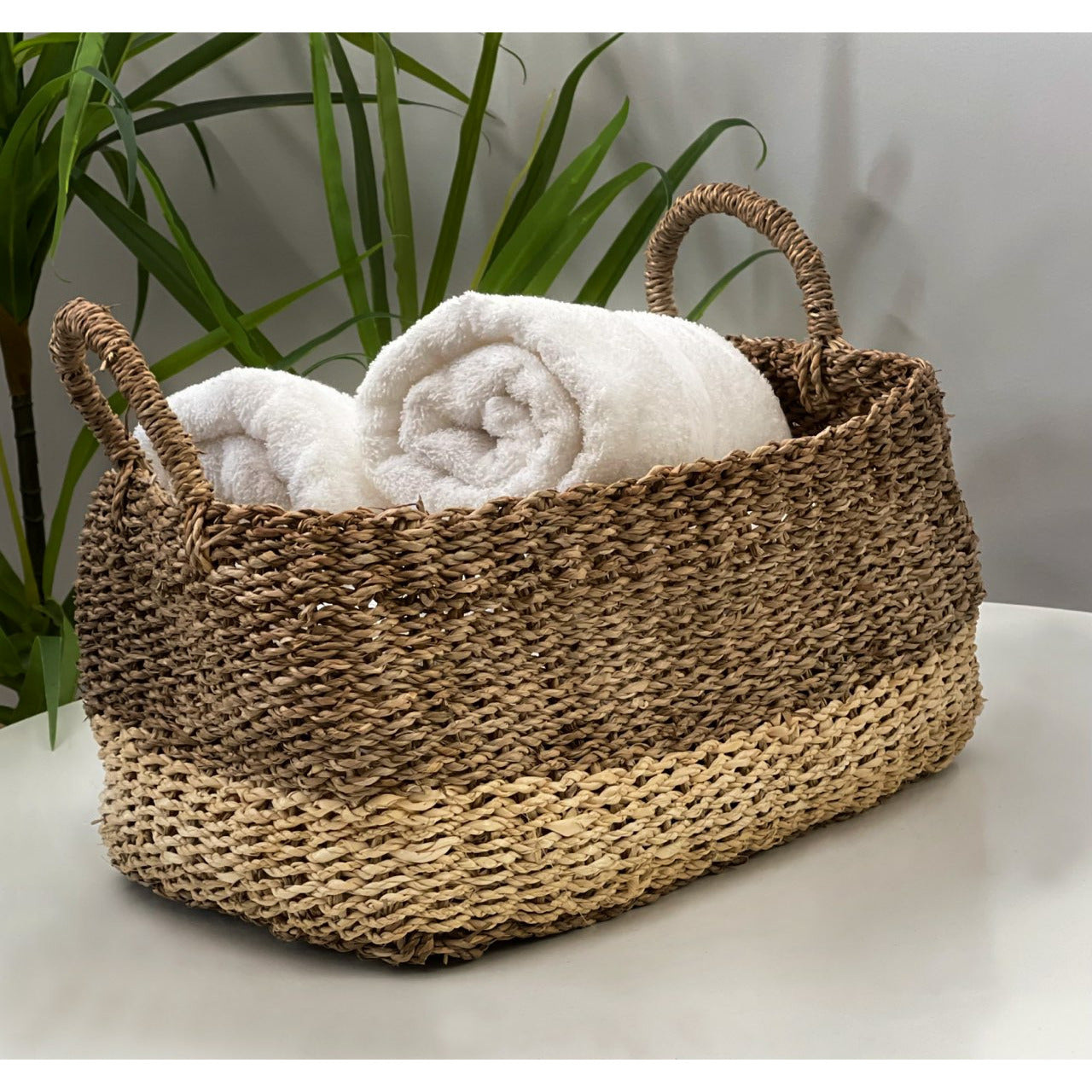 Studio Rectangle Basket with handle Large Default Title