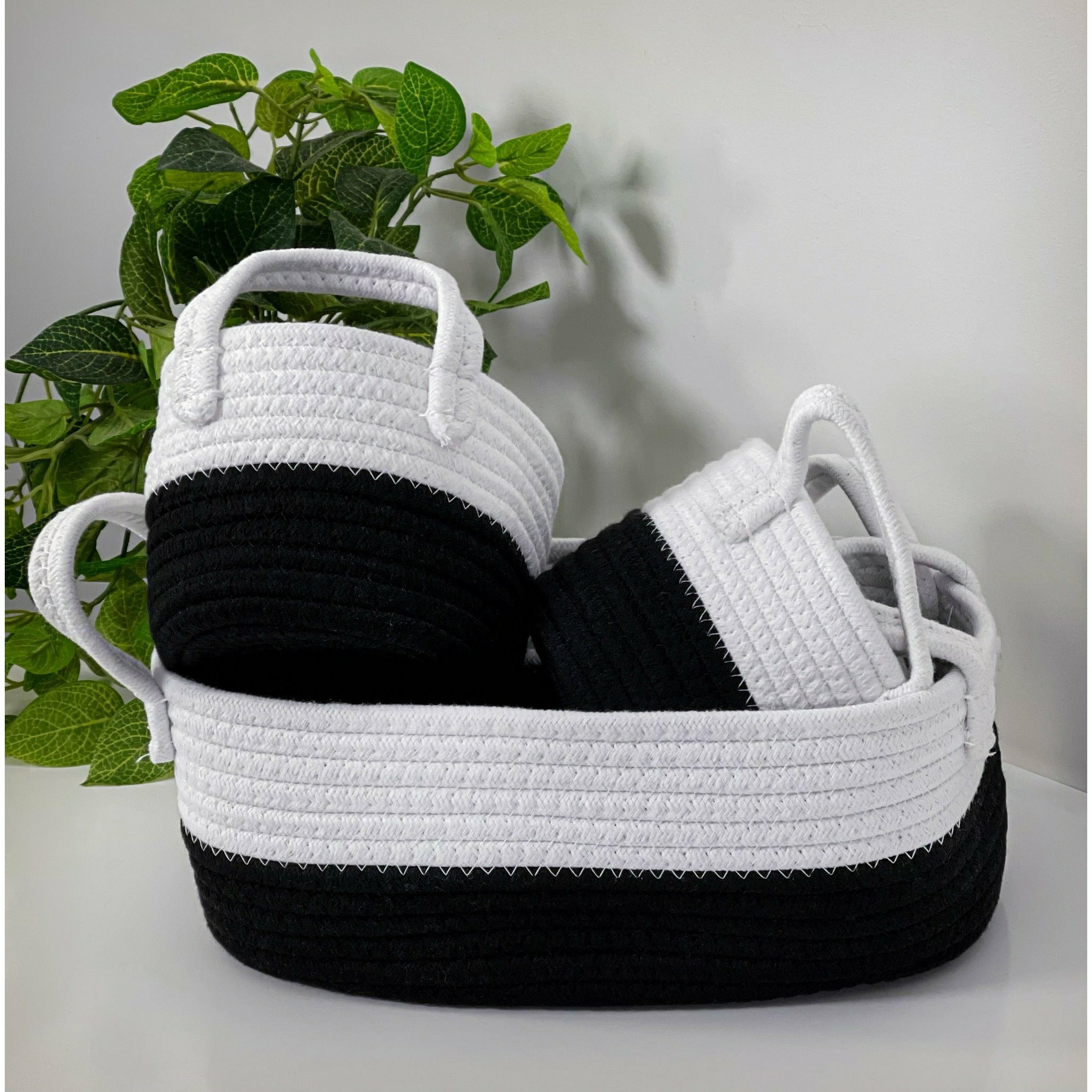 Oval Cotton Basket Small - 9x14x12cm - Dollars and Sense