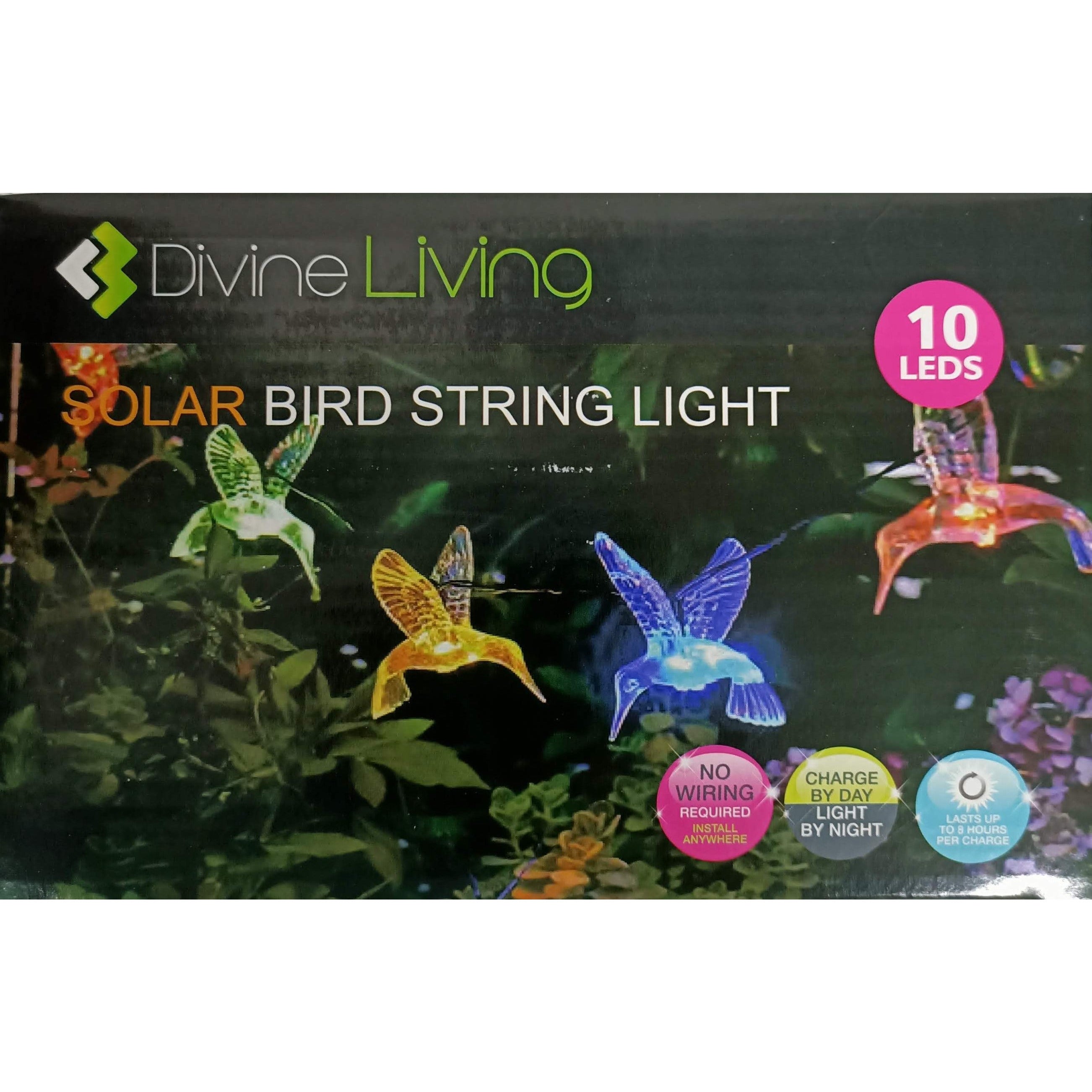 Solar Humming Bird String Light Multi Colour - Dollars and Sense