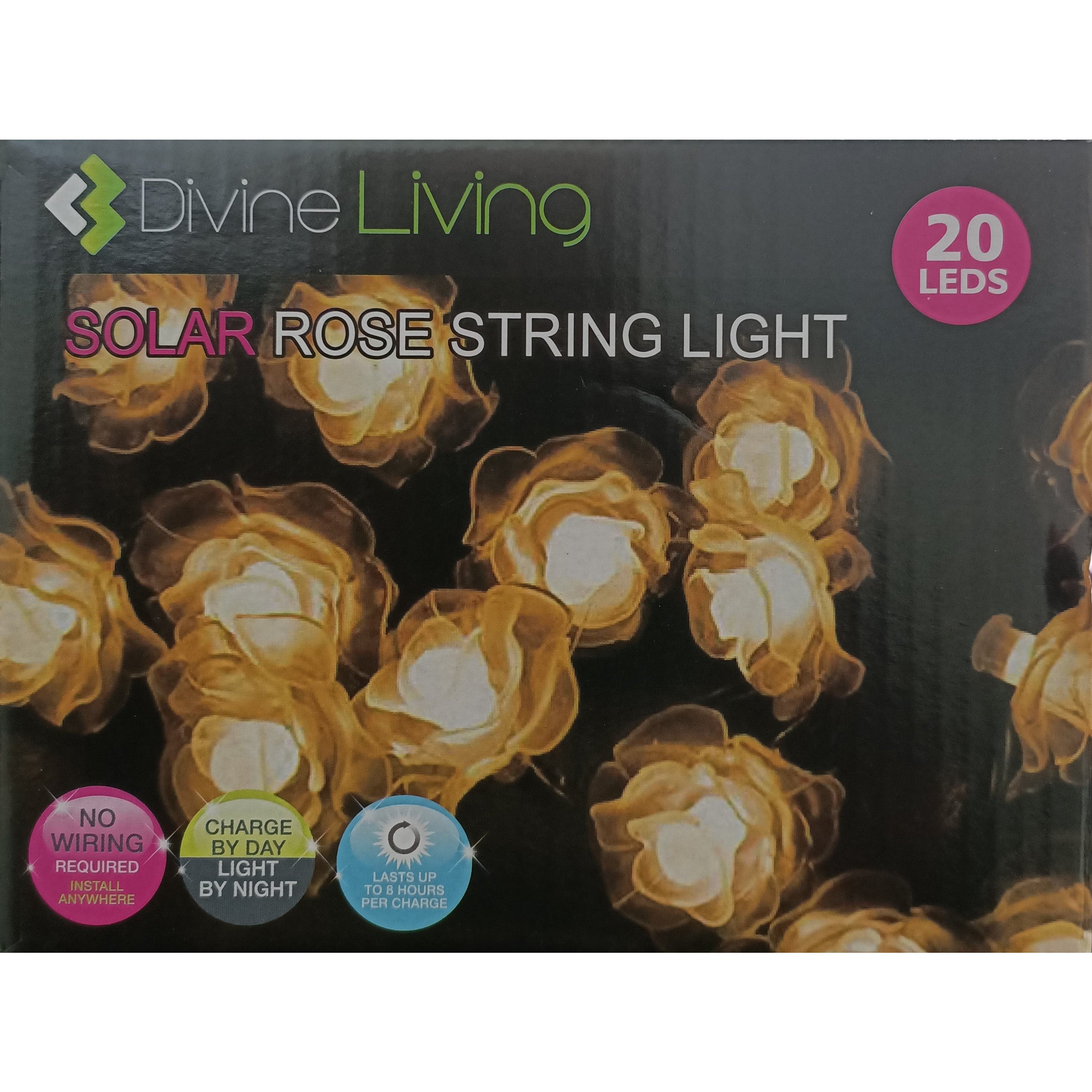 Solar Rose String Light Warm White - Dollars and Sense