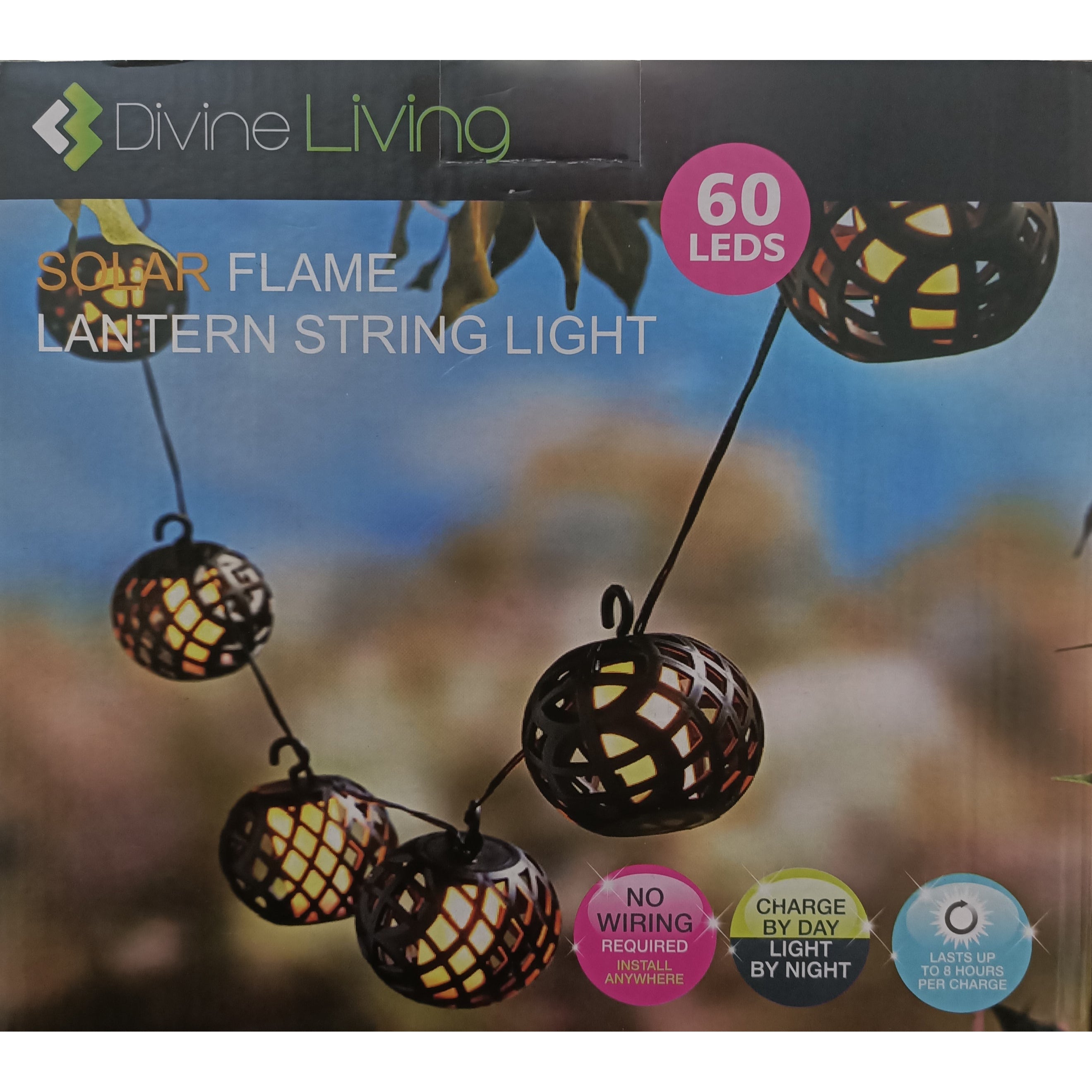 Solar Flame Lantern String Light - Dollars and Sense