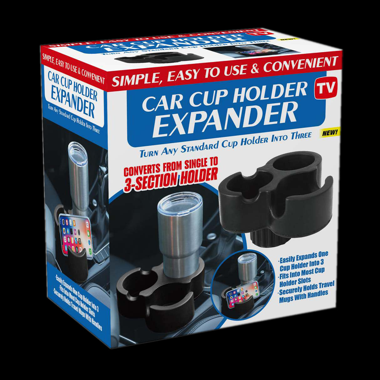 ASTV Car Cup Holder Expander - Dollars and Sense