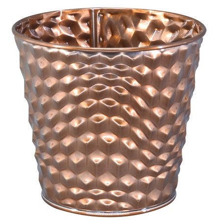 Metal Plant Pot Textured Finish Medium - Dollars and Sense