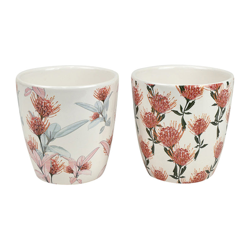 Gum Tree Flower Ceramic Pot Assorted 10x10cm Default Title