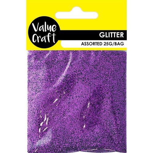 Craft Glitter in Bag Purple - Dollars and Sense
