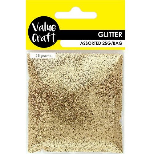 Craft Glitter in Bag Gold - Dollars and Sense