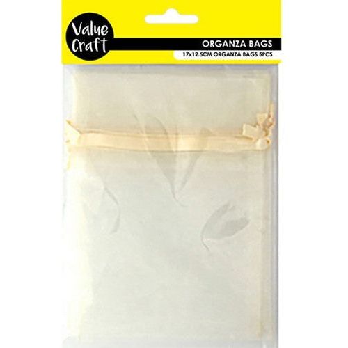 Small Organza Bags Cream - Dollars and Sense