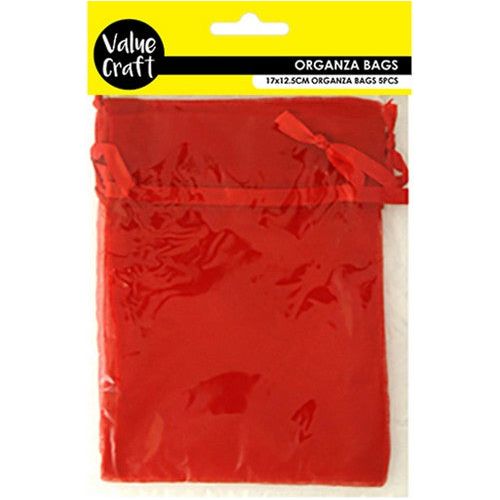 Small Organza Bags Red - Dollars and Sense