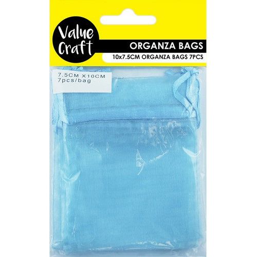 Mini Organza Bags Blue - Dollars and Sense