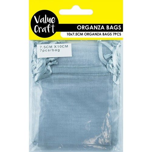 Mini Organza Bags Silver - Dollars and Sense