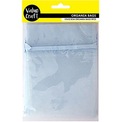 Small Organza Bags Baby Blue - Dollars and Sense