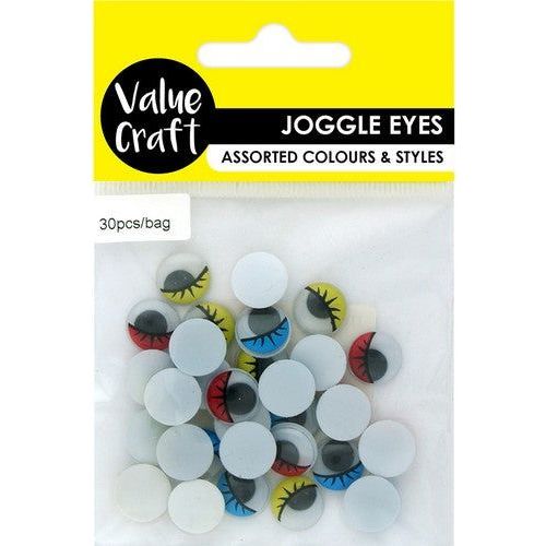 Craft Joggle Eye-Lashes Assorted Colours - Dollars and Sense