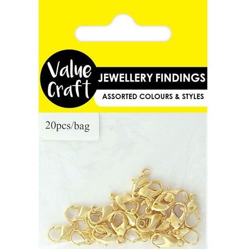 Jewellery Finding Lobster Clasp Gold - Dollars and Sense