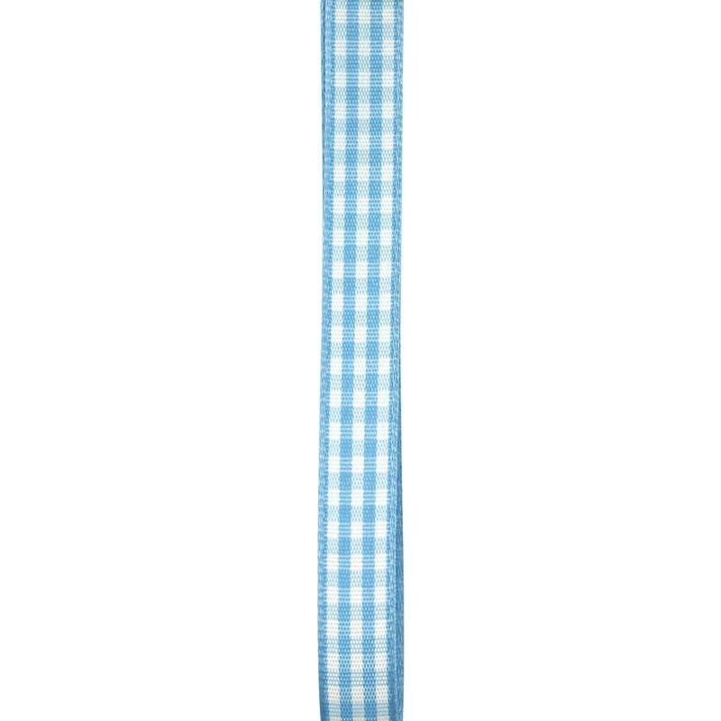 Gingham Ribbon Blue - 10mmx3m - Dollars and Sense