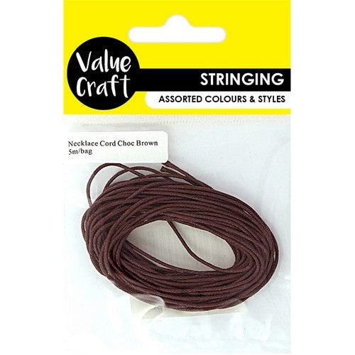 Jewellery Finding Necklace Cord Choc Brown - Dollars and Sense