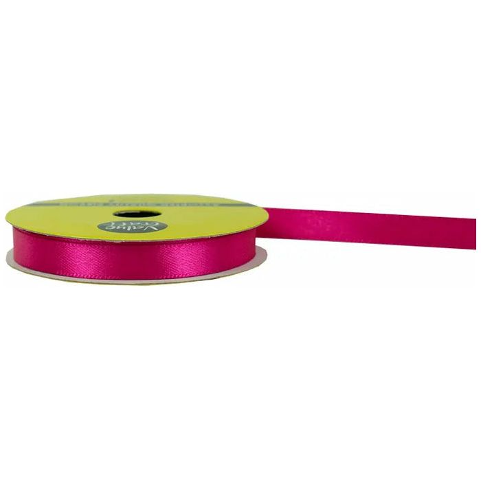 Satin Polyester Ribbon Hot Pink - 10mmx10m - Dollars and Sense