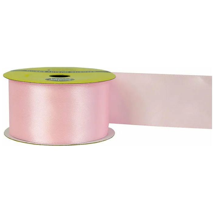 Satin Polyester Ribbon Baby Pink - 38mmx3m - Dollars and Sense