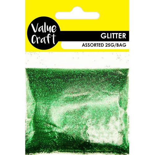 Craft Glitter in Bag Green - Dollars and Sense