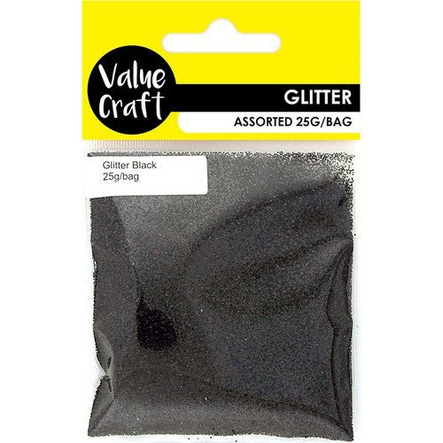 Craft Glitter in Bag Black - Dollars and Sense