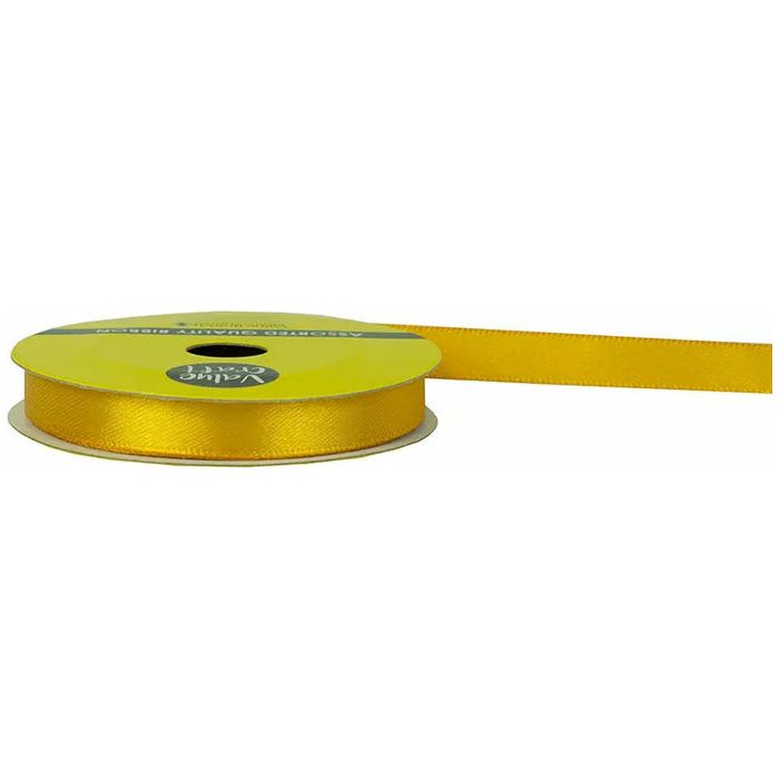 Satin Polyester Ribbon Gold - 10mmx10m - Dollars and Sense