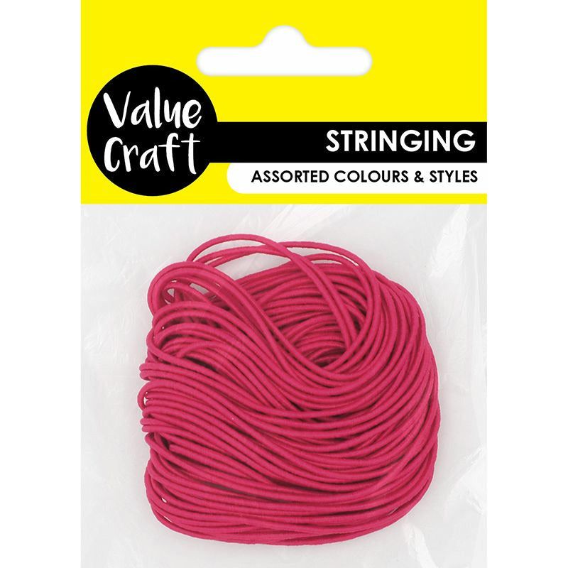 Elastic Thread Hot Pink - 10m - Dollars and Sense