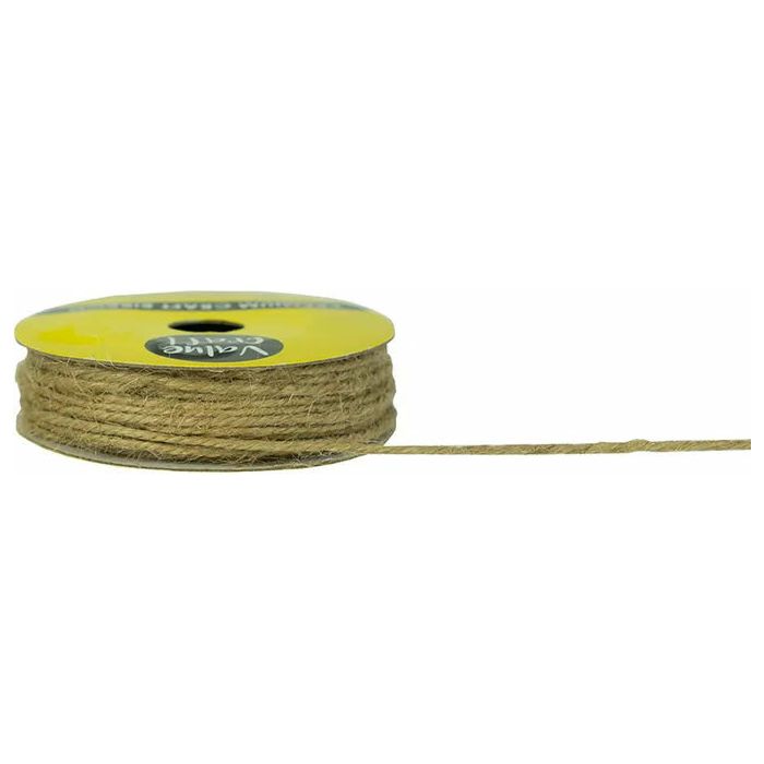 Jute Cord Ribbon Brown - 2mmx13m - Dollars and Sense