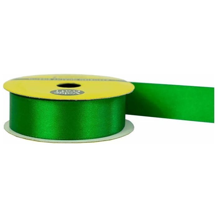 Satin Polyester Ribbon Green - 22mmx3m - Dollars and Sense