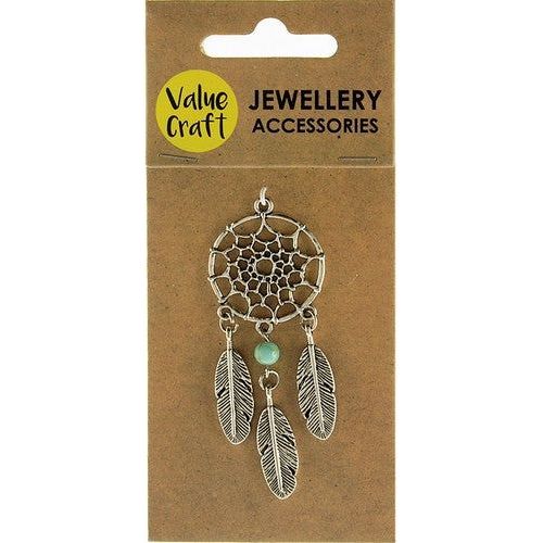 Jewellery Finding Dream Catcher Silver - Dollars and Sense